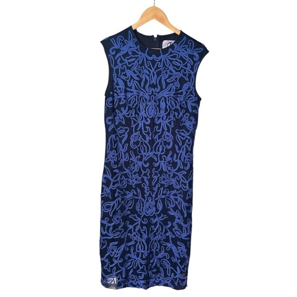 NWT, JS Collection, Soutache Embellished Cocktail/ Party Sheath Dress, Size 12 - Picture 1 of 8
